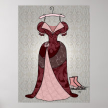 Copie victorienne de robe posters