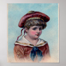 Copie victorienne vintage d'art de garçon de marin posters