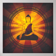 Copie vintage de Bouddha Affiches