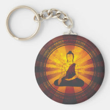 Copie vintage de Bouddha Porte-clefs