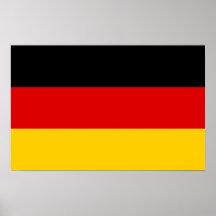 Copie vue avec le drapeau de l'Allemagne Affiches