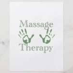 Copies de main de thérapie de massage prospectus customisé