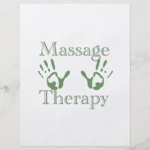 Copies de main de thérapie de massage prospectus customisé