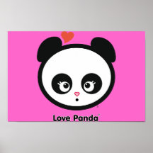 Copies de Panda® d'amour Affiches