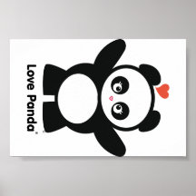 Copies de Panda® d'amour Affiches
