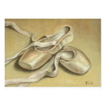 Copies des chaussures de ballet ACEO Cartes De Visite Professionnelles