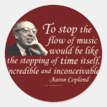 Copland sur la musique adhésif