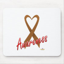 CopperHeartRibbonAwareness tapis de souris