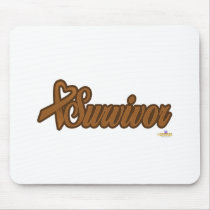 CopperHeartRibbonSurvivor tapis de souris