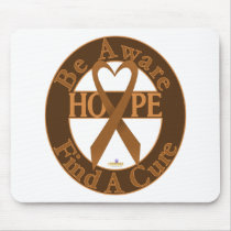 CopperRibbonBeAwareFindCureDark tapis de souris
