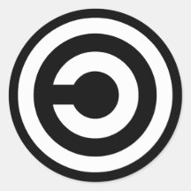 Copyleft - l'information veut être libre autocollant