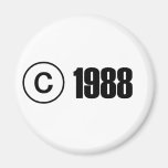 Copyright 1988 aimant pour réfrigérateur