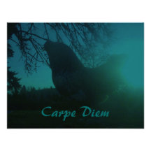 Coq de poulet de Carpe Diem d'invitation