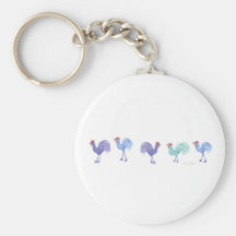 Coqs Keychain Porte-clefs