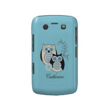 Coque-Compagnon audacieux de Blackberry de hiboux  Étui Blackberry Bold