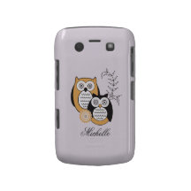 Coque-Compagnon audacieux de Blackberry de hiboux  Étui Blackberry Bold