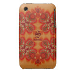Coque-Compagnon décoratif de l'iPhone 3 de monogra Étuis iPhone 3