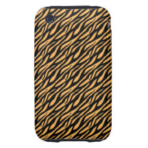 Coque-Compagnon d'Iphone 3 de rayure de tigre Étuis iPhone 3 Tough