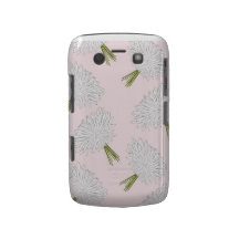Coque-Compagnon floral blanc rose de Blackberry de Coque Blackberry Bold