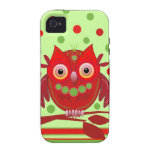 Coque-Compagnon mignon de l'iPhone 4 de hibou de b Coques Case-Mate iPhone 4