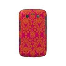 Coque-Compagnon orange rose de Blackberry de motif Étui Blackberry Bold