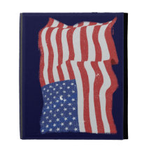 Coque ipad vintage de drapeau américain