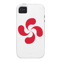 Coque Iphone 4 / 4S Croix Basque "Lauburu"