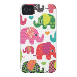 Coque iphone coloré de motif d'enfants d'éléphant étuis iPhone 4