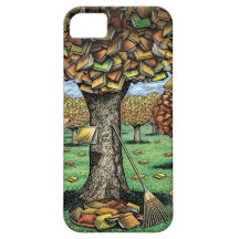 Coque iphone d'arbre de livre coques iPhone 5