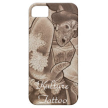 Coque iphone de geisha de tatouage de Kulture Étuis iPhone 5