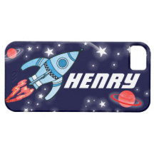 Coque iphone de marine de l'espace de fusée de let coque iPhone 5 Case-Mate
