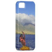 Coque iphone de Maui Hawaï avec la fille de danse  Coques Case-Mate iPhone 5