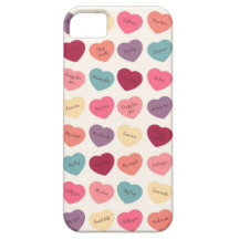 Coque iphone de messages de Valentine de coeurs de Coque iPhone 5 Case-Mate