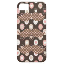 Coque iphone de moustache de coeur coques iPhone 5