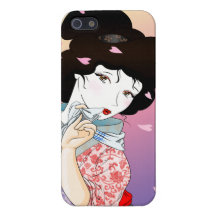 Coque iphone intuitif de geisha de ressort coques iPhone 5