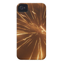 Coque iphone jaune de feu d'artifice coque Case-Mate iPhone 4