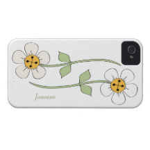 Coque iphone mignon de marguerite de bande dessiné étui iPhone 4