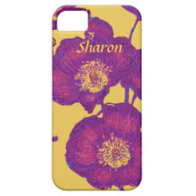coque iphone pourpre de pavots coque iPhone 5 Case-Mate