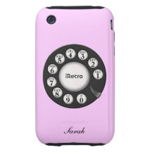 coque iphone rotatoire du Vieux-school 3G d'iRetro Étuis iPhone 3 Tough