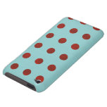 Coque iphone rouge de bleu de pois coque Case-Mate iPod touch