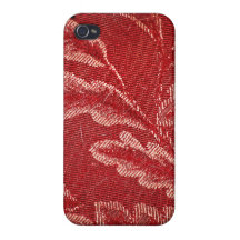 Coque iphone rouge d'illustration de feuille coques iPhone 4