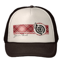 Cor de harmonie rouge de plaid casquettes