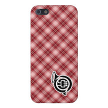 Cor de harmonie rouge de plaid coque iPhone 5