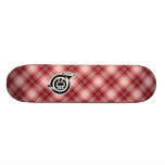 Cor de harmonie rouge de plaid planches à roulettes customisées