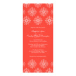 Corail + faire-part de mariage blanc d'hiver de fl