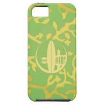Corail vert clair et jaune coques Case-Mate iPhone 5