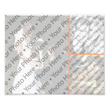 Coral Wedding Photo Collage Prints w/ Three Frames