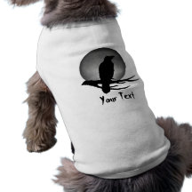 corbeau de clair de lune tee-shirt pour toutou