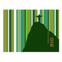 Corcovado le Christ Rio Brésil Carte Postale