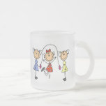 Corde à sauter de filles de bâton mugs